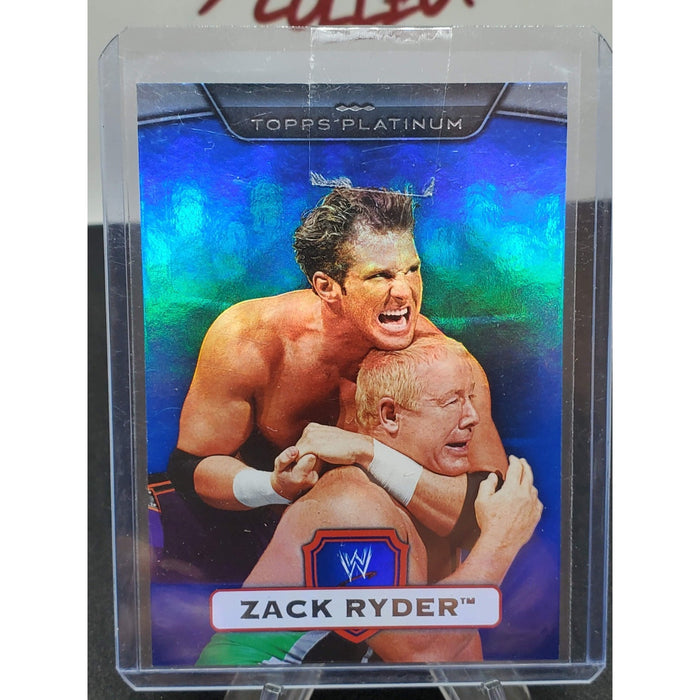 2010 Topps WWE Platinum #60 Zack Ryder Blue Parallel Card SN /199