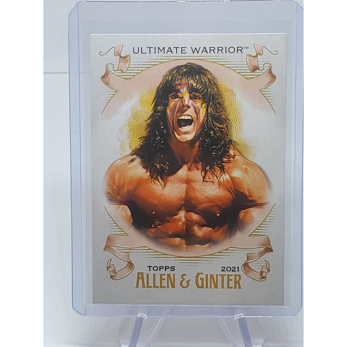 2021 Topps Heritage WWE Allen & Ginter Ultimate Warrior #AG-28 HOF
