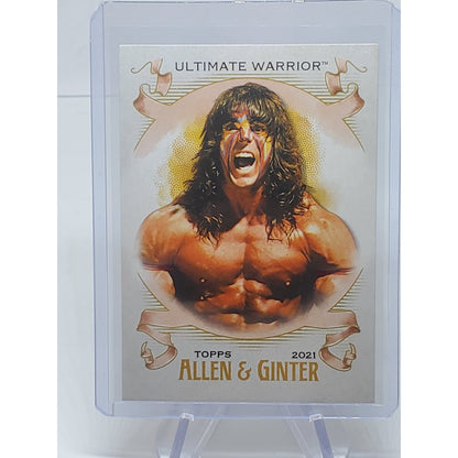 2021 Topps Heritage WWE Allen & Ginter Ultimate Warrior #AG-28 HOF