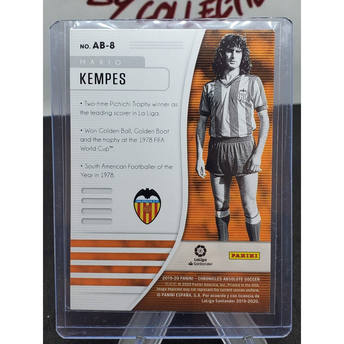 2019-20 Panini Chronicles Absolute Rainbow Foil #8 Mario Kempes Valencia CF