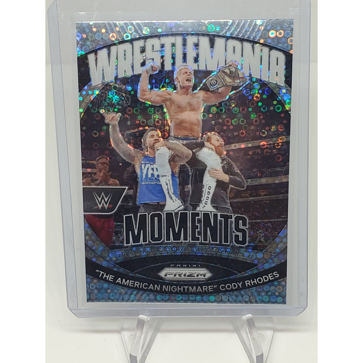 2024 Prizm WWE Undercard Cody Rhodes #40 Undercard Wrestlemania Moments