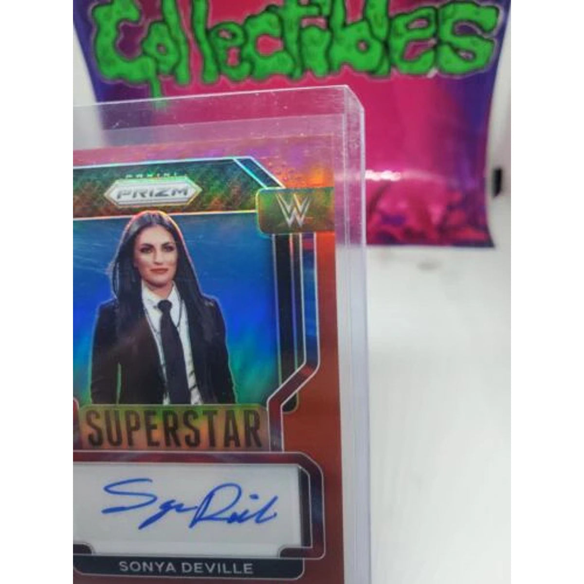 2022 Prizm WWE Sonya Deville Red Prizm Superstar Autograph Auto #02/99