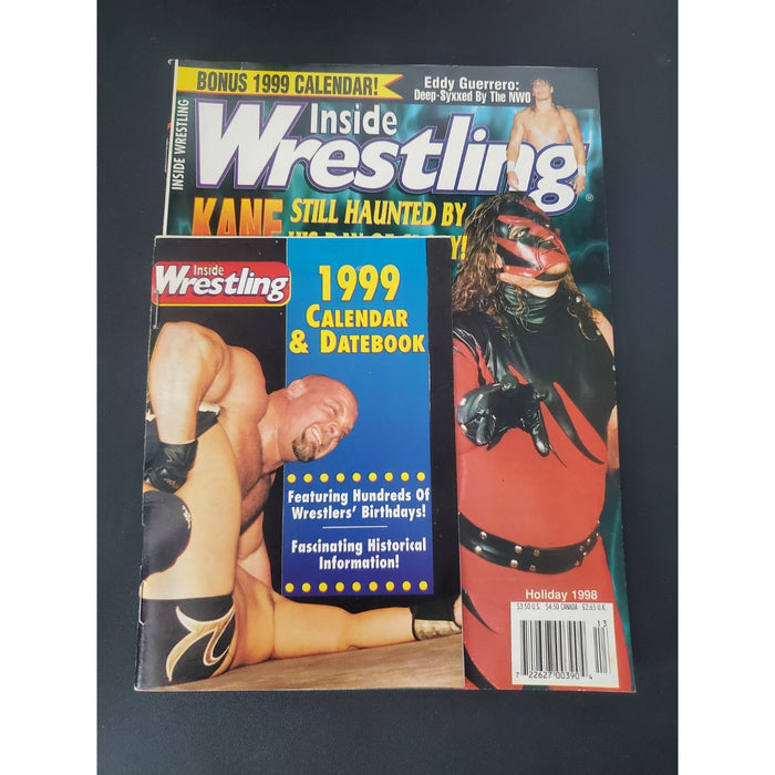 Inside Wrestling Magazine Holiday 1998 Eddy Guerrero Bill Goldberg WWF WCW Cb51