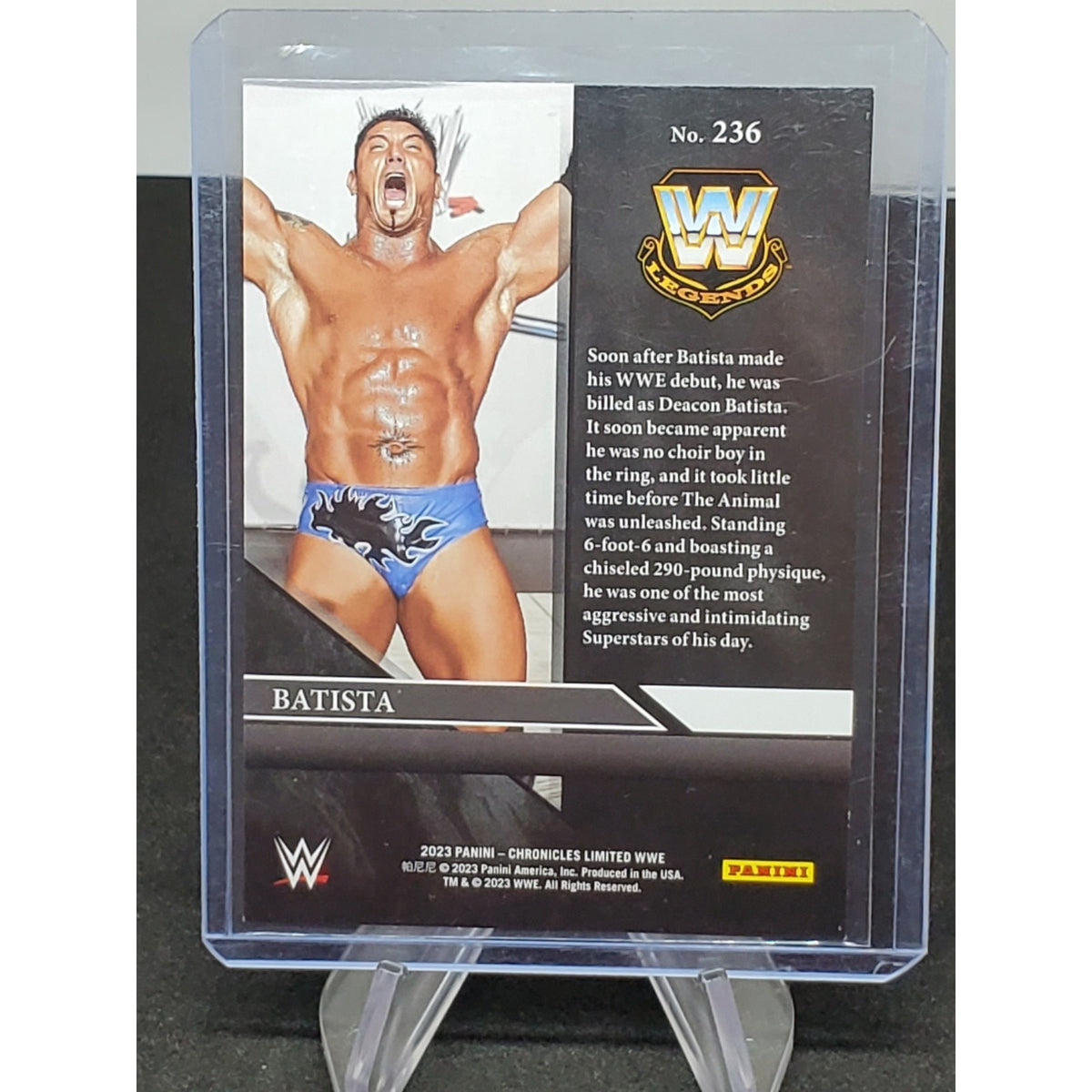 2023 Chronicles WWE BATISTA Limited Blue /99 #236