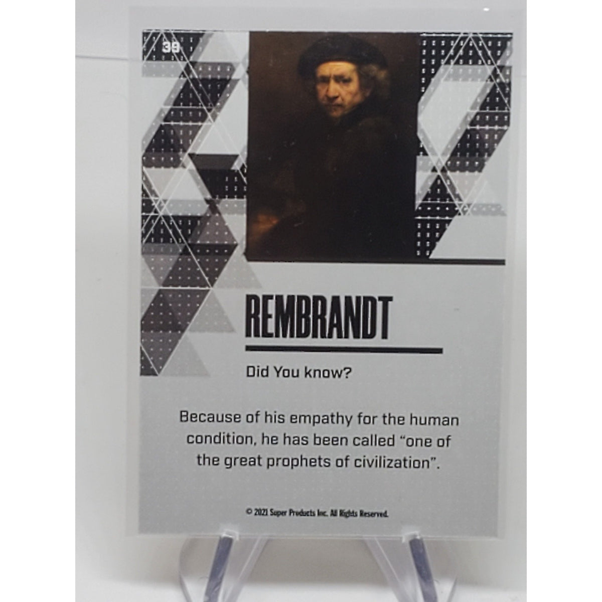 REMBRANDT 2021 SUPER PRODUCTS Gold CARD #38