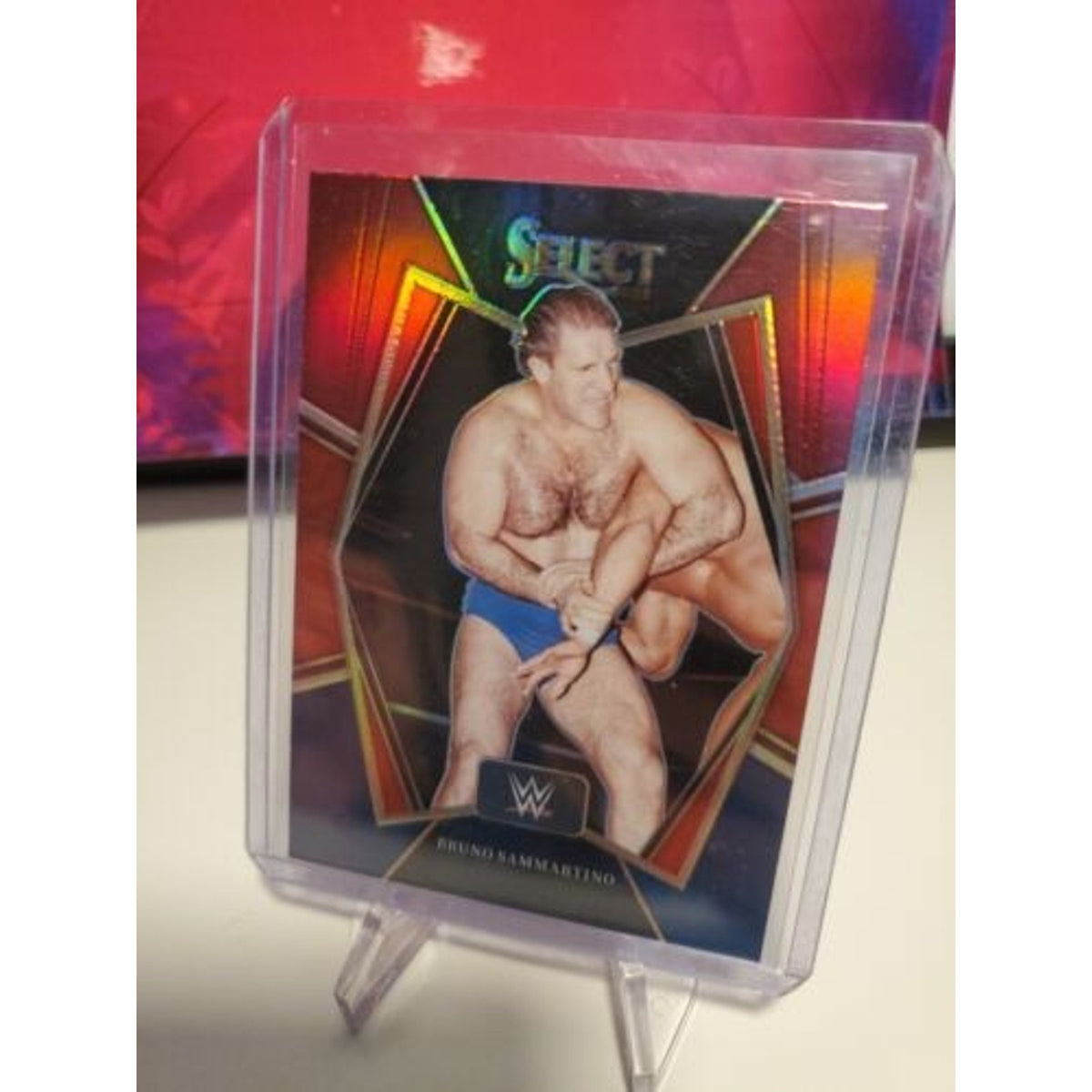 2022 Panini Select WWE Bruno Sammartino Premier Red Blue Prizm #149