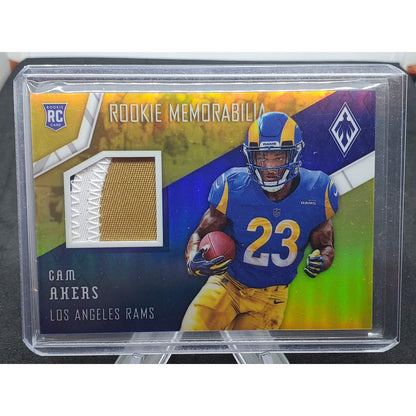 2020 Panini Phoenix - Rookie Memorabilia Cam Akers #24 Prime Yellow /50 (MEM,...