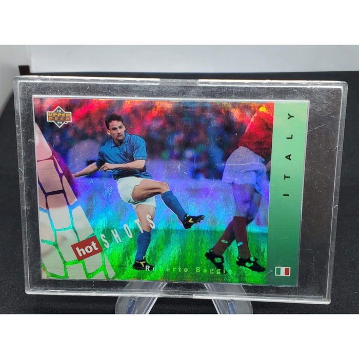 1994 Upper Deck World Cup English/Italian Hot Shots Roberto Baggio #HS8