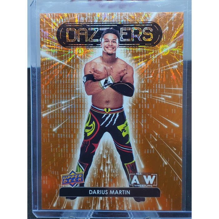 Darius Martin 2023 Upper Deck AEW DAZZLERS ORANGE PARALLEL Card #DZ-38