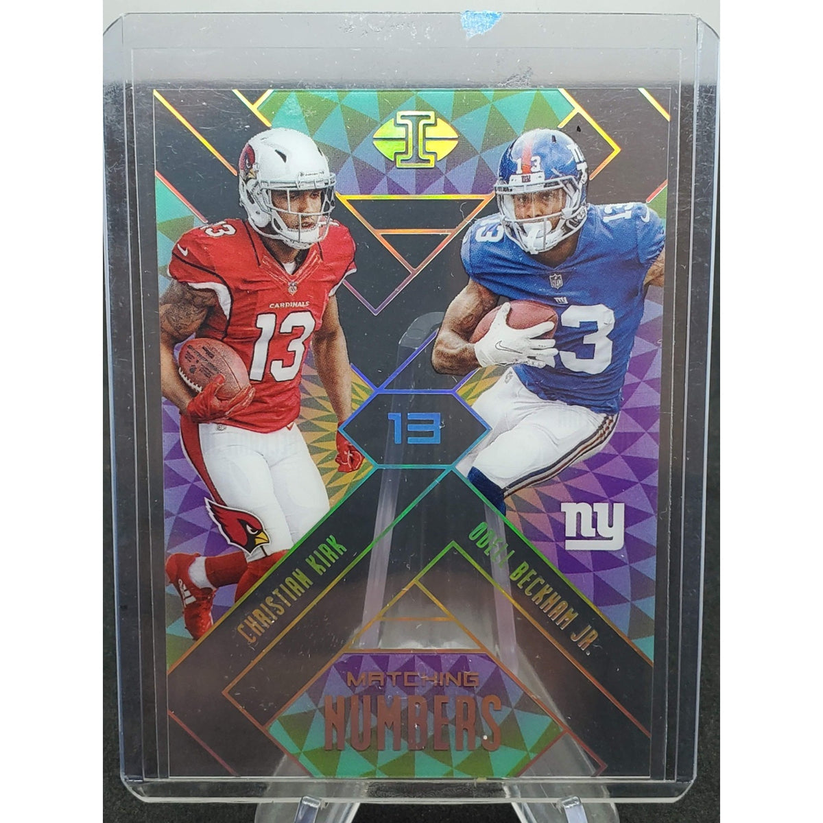2018 Panini Illusions - Matching Numbers Odell Beckham Jr., Christian Kirk #5...