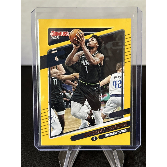 2021-22 Panini Donruss Anthony Edwards Yellow Flood Exclusive - Pack Fresh New