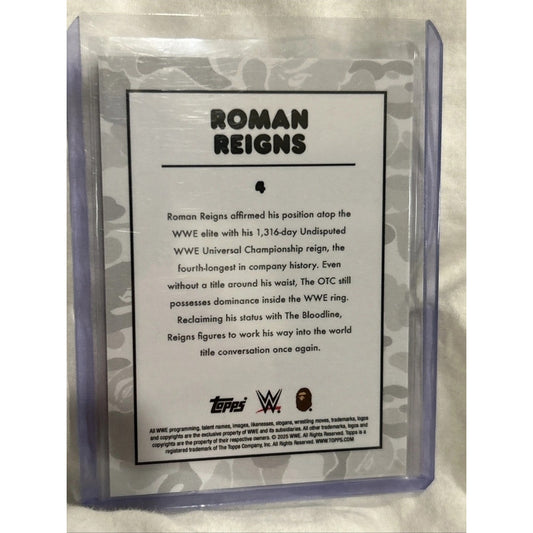 2025 Topps WWE X Bape - Roman Reigns #4