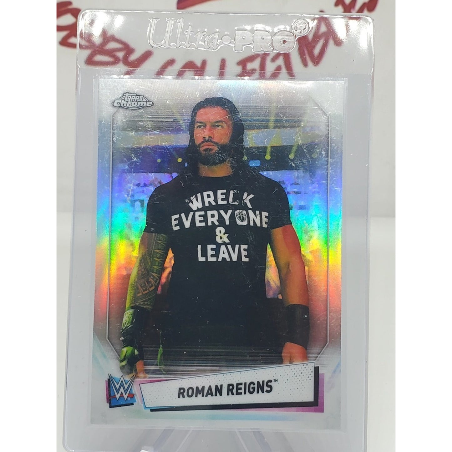 2021 Topps Chrome WWE - Roman Reigns #64 Refractor