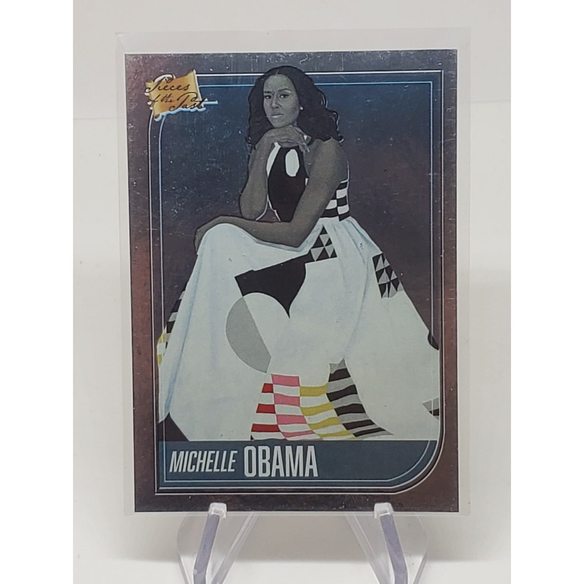 MICHELLE OBAMA 2021 PIECES OF THE PAST BLUE FOIL PARALLEL