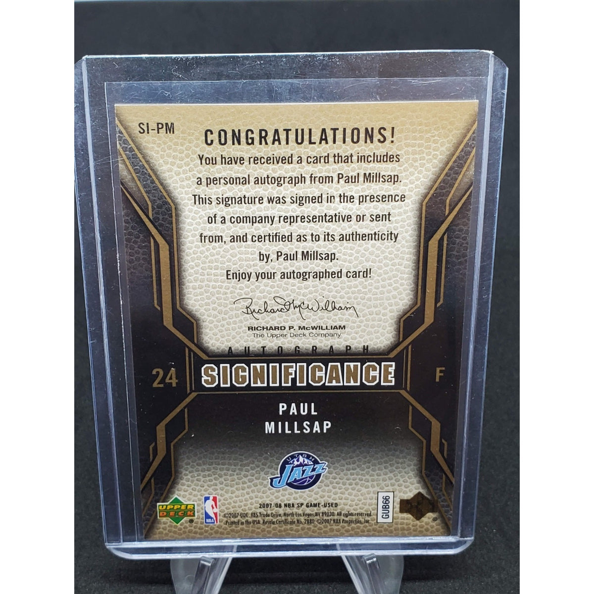 2007-08 SP Game Used - Significance Autographs Paul Millsap #SI-PM (AU)