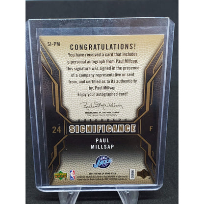 2007-08 SP Game Used - Significance Autographs Paul Millsap #SI-PM (AU)