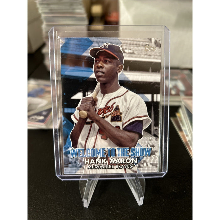 Hank Aaron 2022 Topps Welcome To The Show Insert - Pack Fresh New - Sleeved