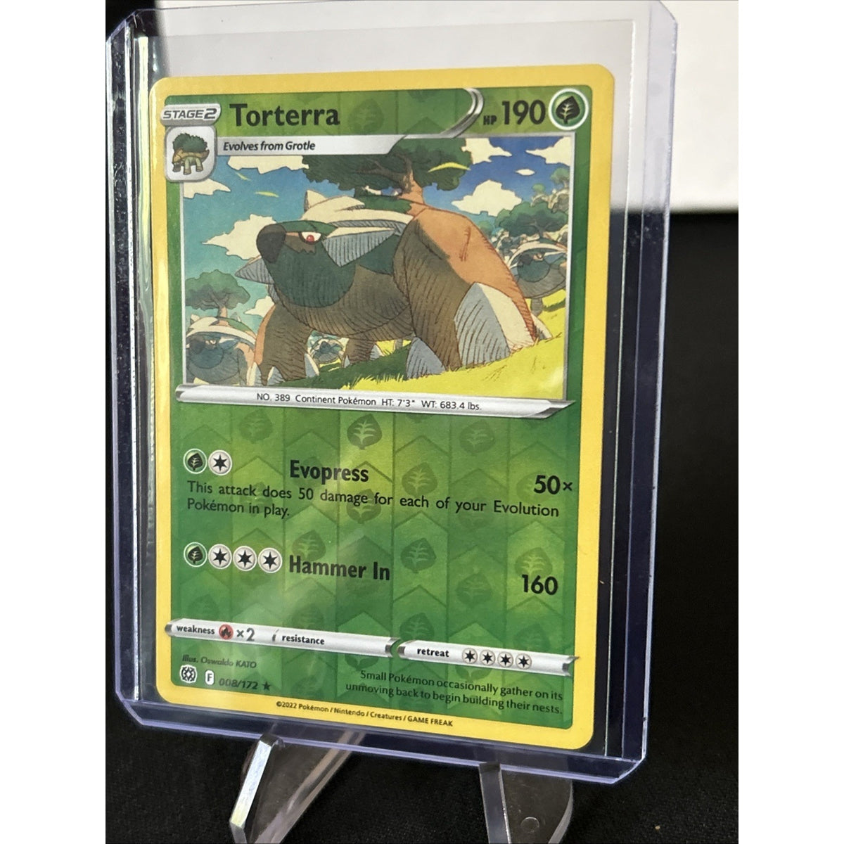 Torterra [Reverse Holo] 8/172 Pokémon TCG Brilliant Stars