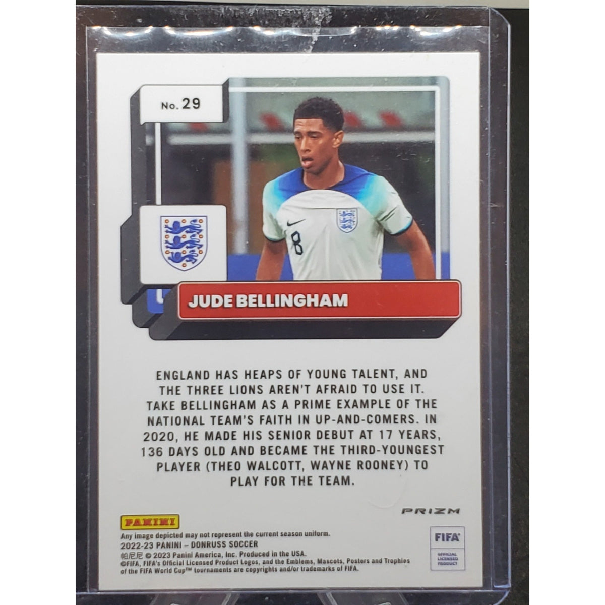 2022-23 Panini Donruss - Jude Bellingham #29 Optic Holo Prizm