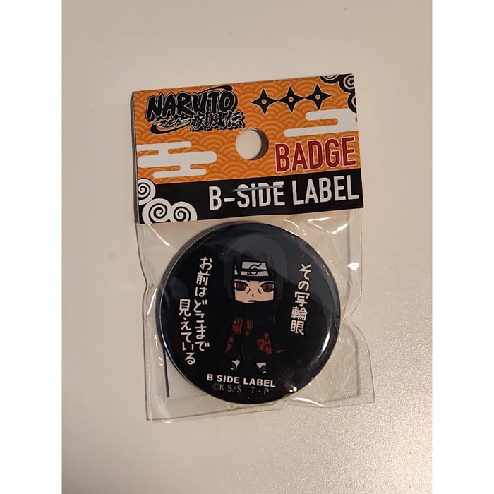 Naruto x B-Side Label Can Badge Metal Pin - Itachi Uchiha Akatsuki