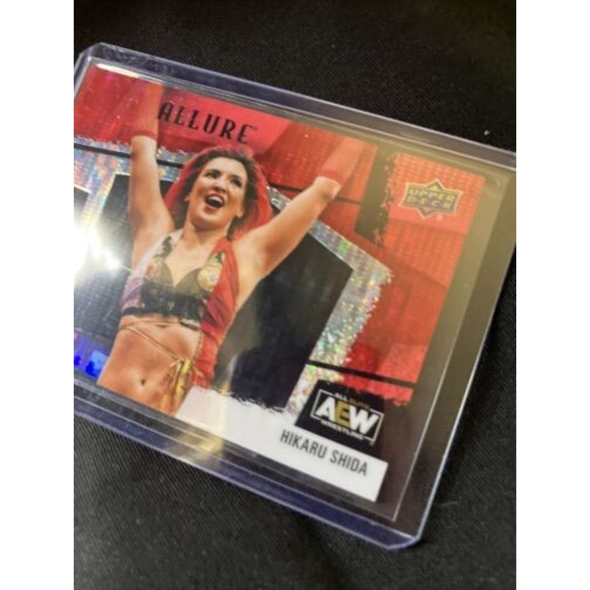 2022 UPPER DECK AEW ALLURE Horizontal SP Hikaru Shida Red Rainbow #123 /Pack New