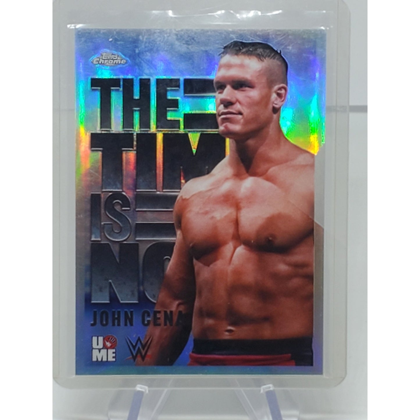 John Cena 2025 Topps Chrome WWE The Time Is Now Insert #TIN-1