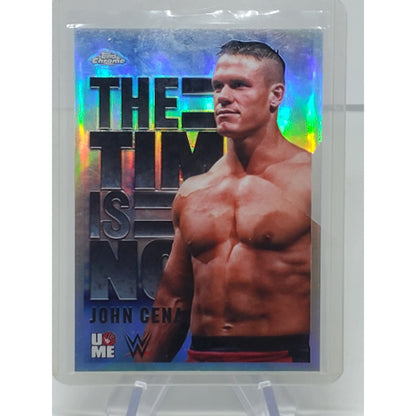 John Cena 2025 Topps Chrome WWE The Time Is Now Insert #TIN-1