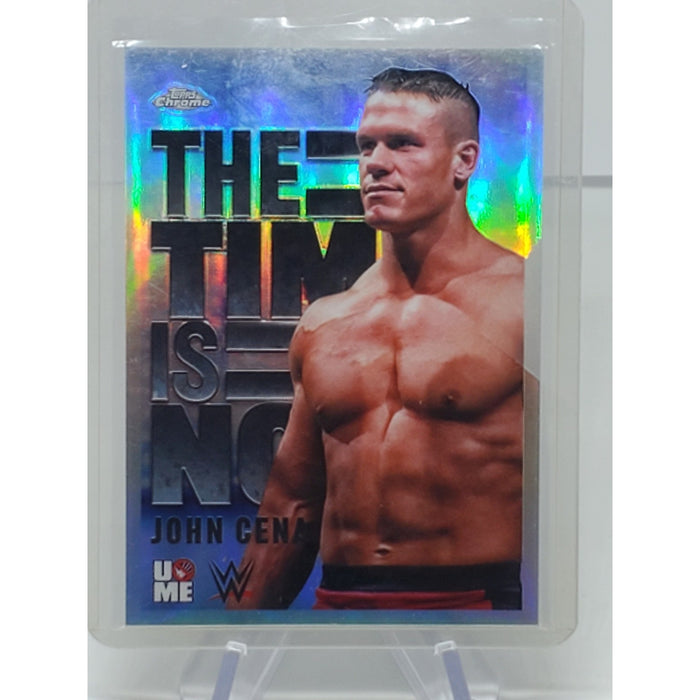 John Cena 2025 Topps Chrome WWE The Time Is Now Insert #TIN-1