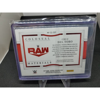 2024 WWE National Treasures Cruz Del Toro Colossal Logo Patch /10 #CL-CDT