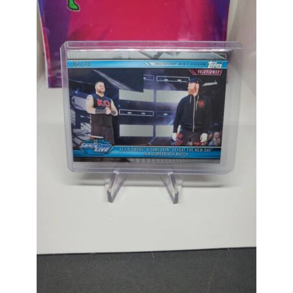 2019 Topps WWE Road To WrestleMania SILVER Kevin Owens Sami Zayn #71 SN# 02/25