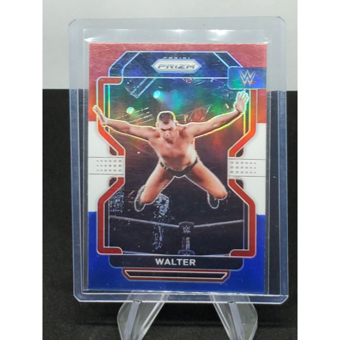 2022 Panini Prizm WWE - Red White & Blue Prizm #140 Walter