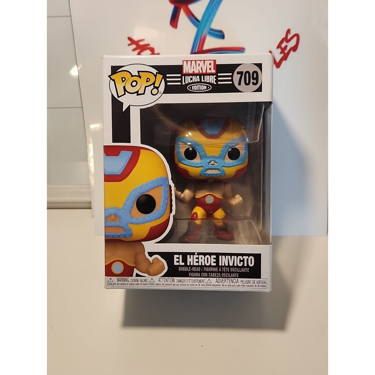 Marvel Luchadores El Heroe Invicto Iron Man Funko POP Vinyl Figure #709