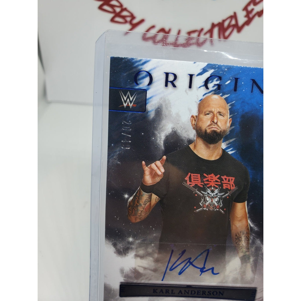 2023 Chronicles WWE Panini Origins Karl Anderson BLUE Auto Autograph Blue 20/49