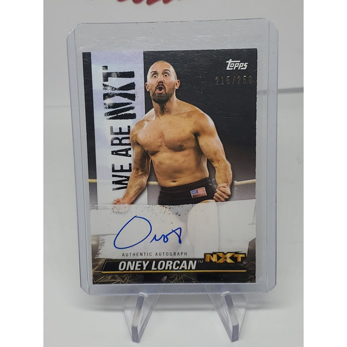 2021 Topps WWE NXT Oney Lorcan - Exclusive SP On Card Autograph - Numbered /250