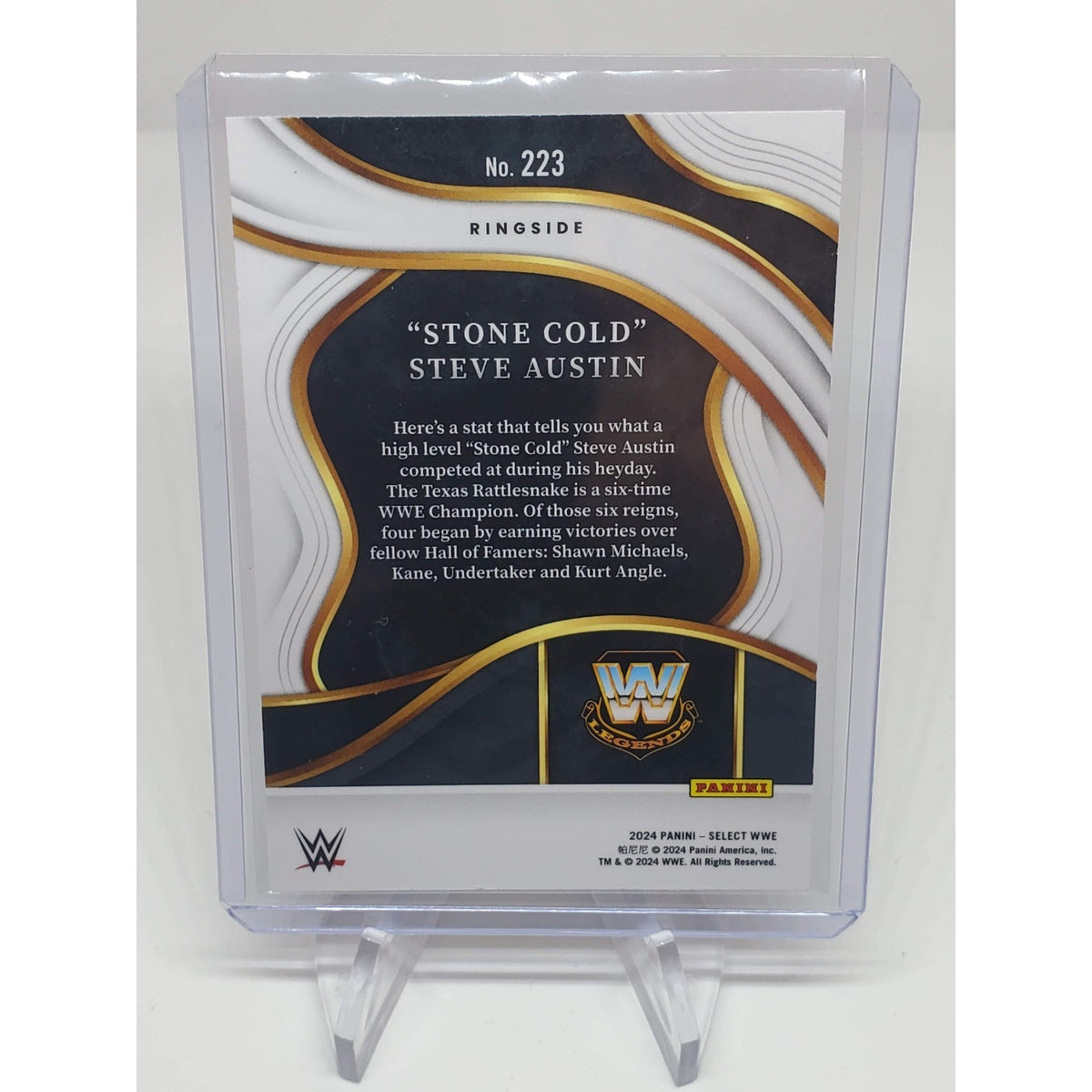 2024 Panini Select WWE #223 Stone Cold Steve Austin Ringside SP