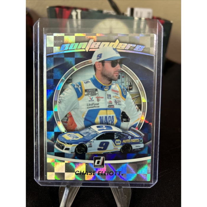 Chase Elliot Donruss Contenders Checkered Flag Parallel No. C7 / Pack Fresh New