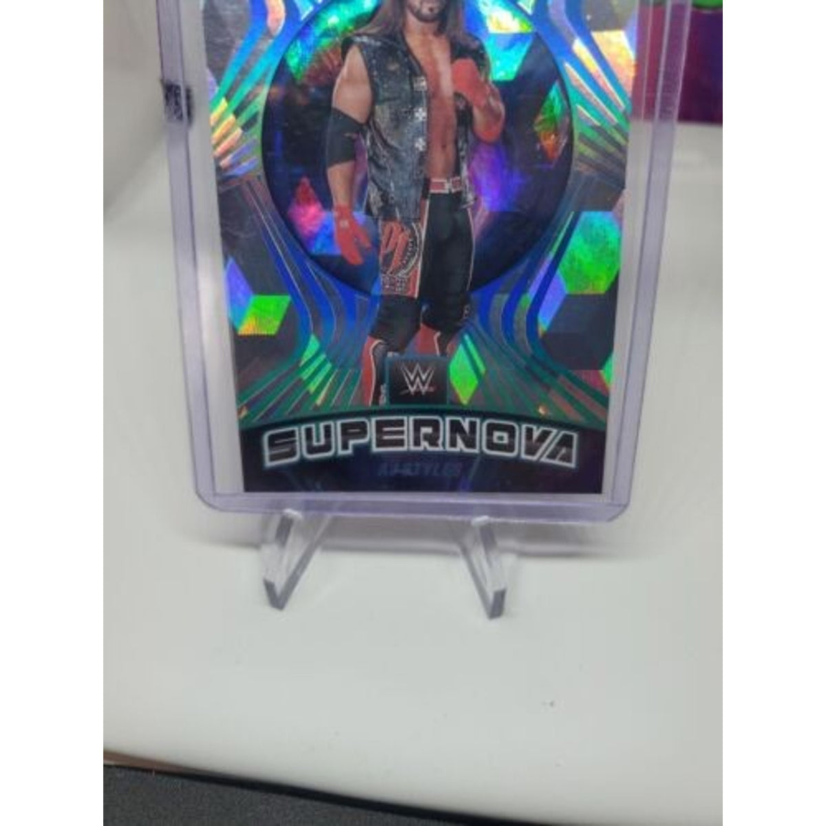 AJ STYLES 2022 PANINI WWE REVOLUTION SUPERNOVA CUBIC #'d /49 Debut Edition