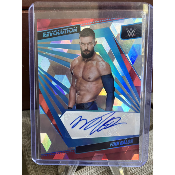 AUTO CUBIC PARALLEL PACK FRESH NEW 2022 PANINI REVOLUTION WWE FINN BALOR #13/49