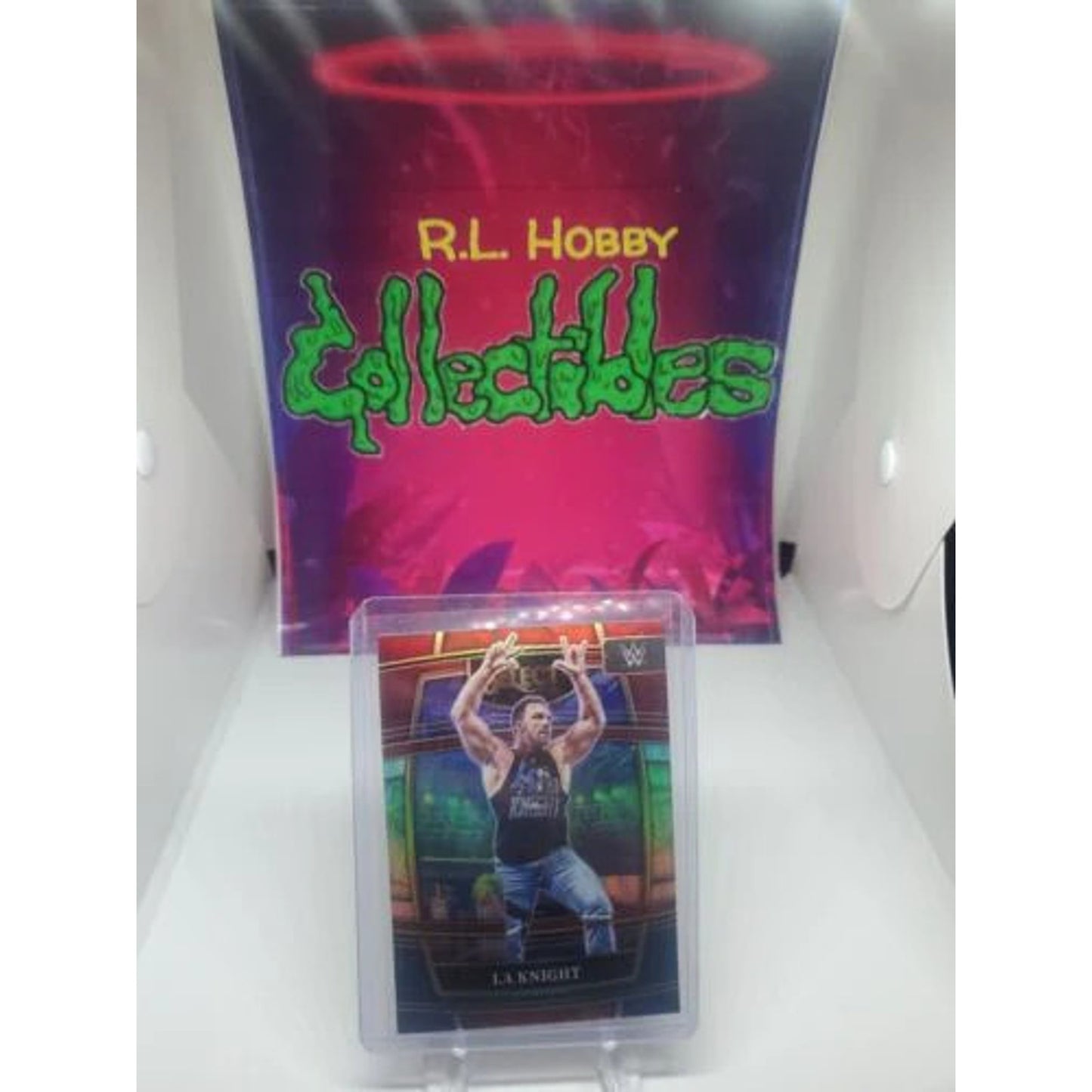 LA Knight 2022 Panini Select WWE #1 Red & Blue Prizm NXT 2.0 RAW SmackDown