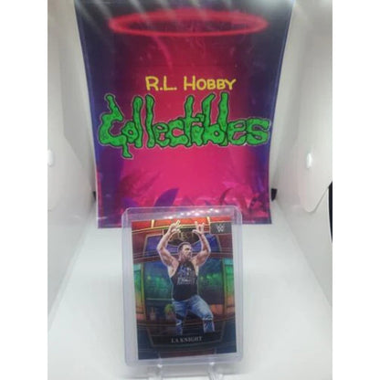 LA Knight 2022 Panini Select WWE #1 Red & Blue Prizm NXT 2.0 RAW SmackDown