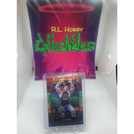 LA Knight 2022 Panini Select WWE #1 Red & Blue Prizm NXT 2.0 RAW SmackDown