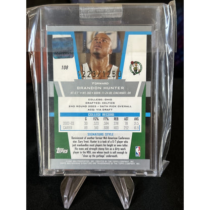 Brandon Hunter 2003-04 Bowman Signature Edition Autograph #108 1223/1250
