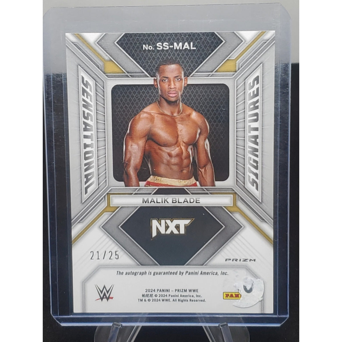2024 WWE Prizm Malik Blade Sensational Signatures Mojo /25 Auto