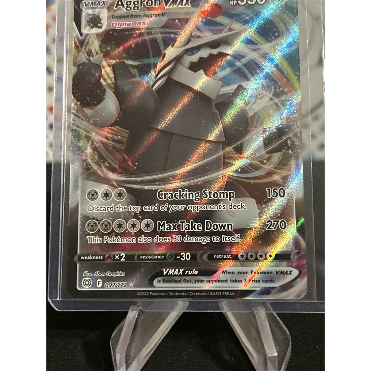 Pokemon TCG Aggron Vmax - 097/172 - Brilliant Stars - Pack Fresh New Top Loaded