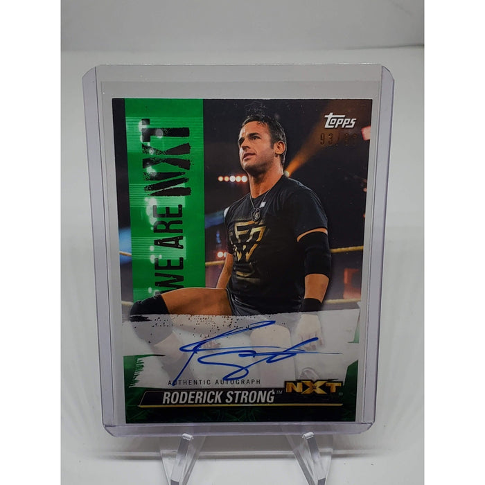 2021 Topps WWE NXT We Are NXT Auto Green /99 Roderick Strong #A-RS Auto