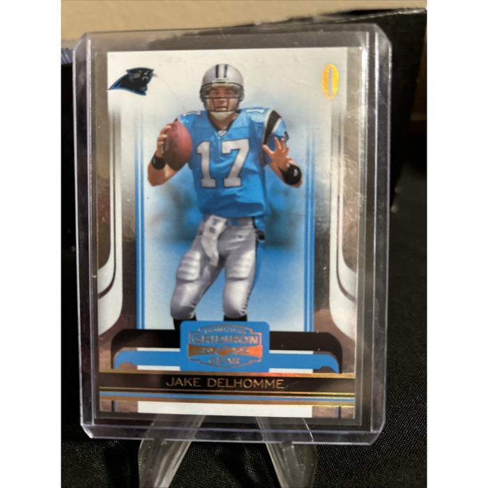 2006 Donruss Gridiron Gear #15 Jake Delhomme Gold Holofoil X's #/100