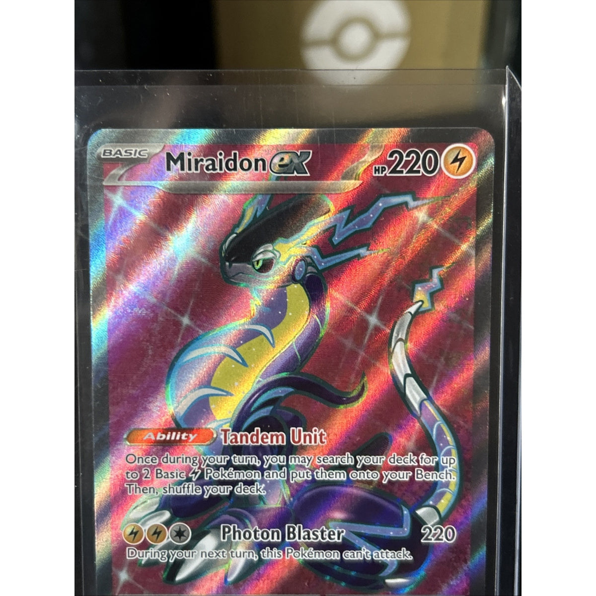 Miraidon ex 227/198 Sv01: Scarlet & Violet Base Set Holo / Pack Fresh New