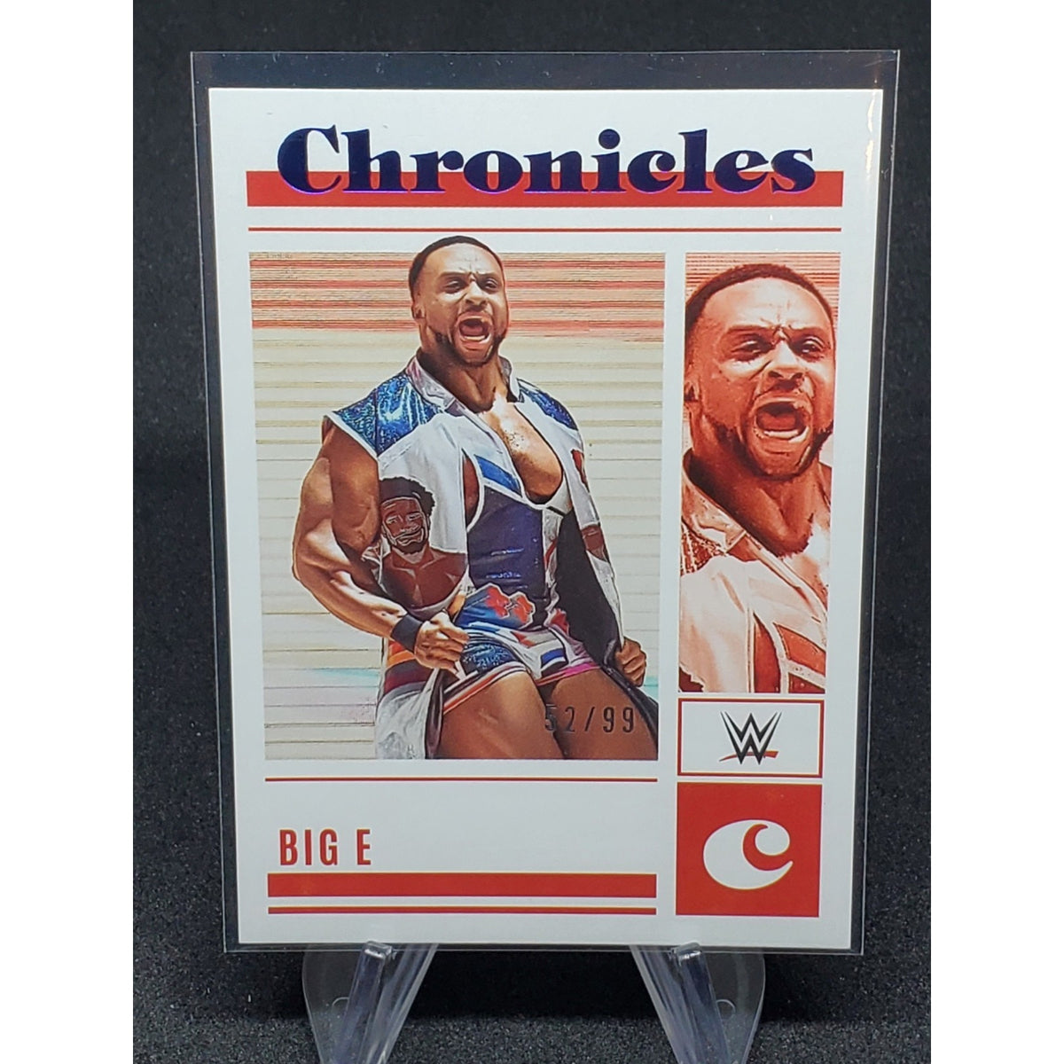 WWE #76 Big E 2023 Panini Chronicles WWE BLUE /99