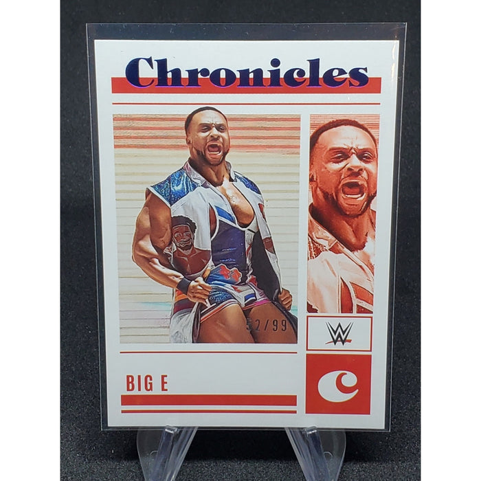 WWE #76 Big E 2023 Panini Chronicles WWE BLUE /99