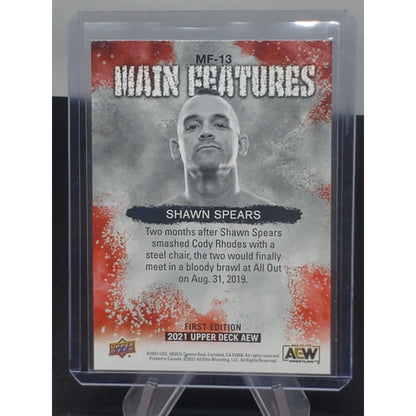 2021 Upper Deck AEW Main Features #MF13 Shawn Spears